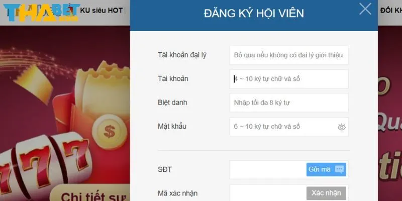 Những điều kiện cần thiết trước khi đăng ký Thabet